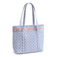 Original Vera Tote: Blue Leaf