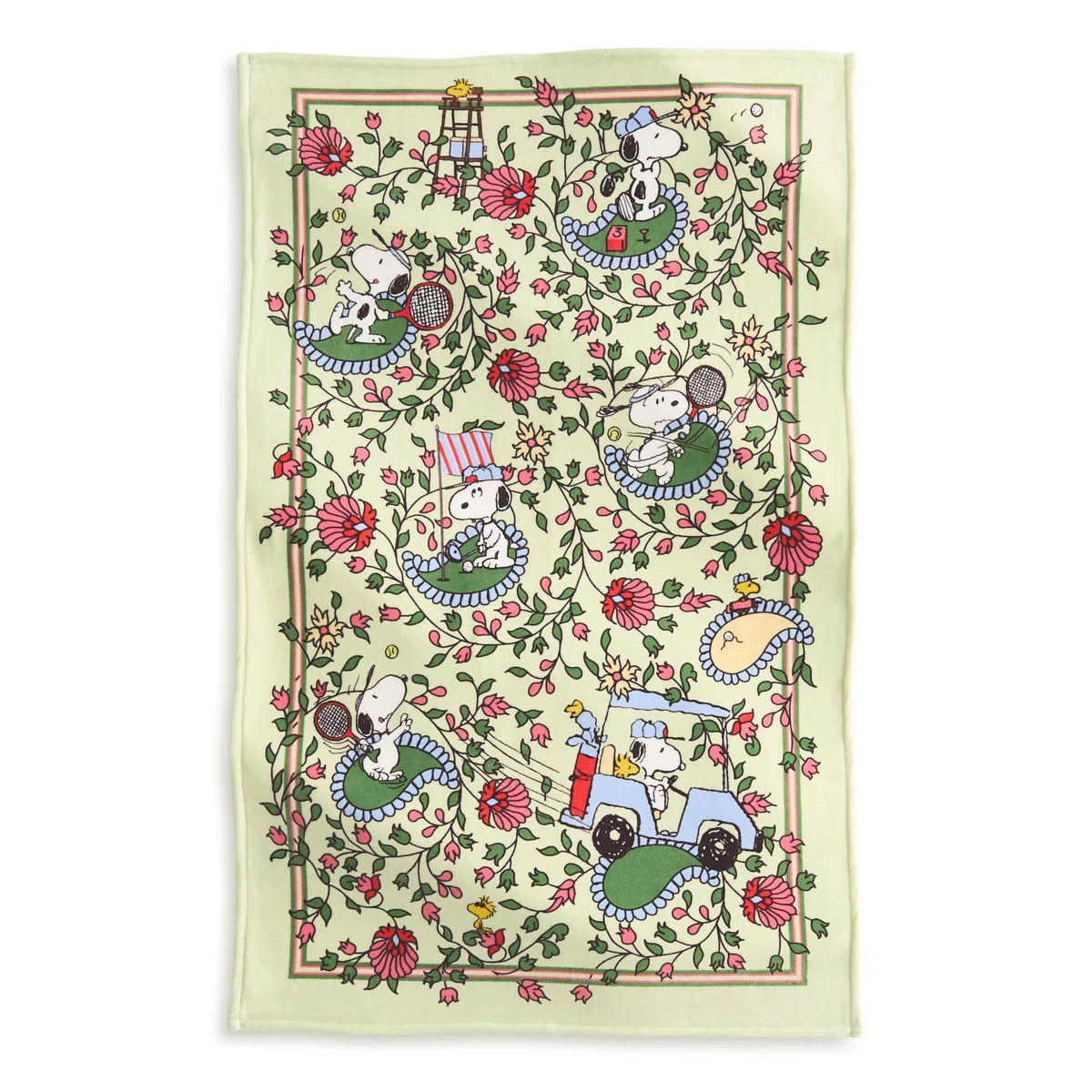 Plush Throw Blanket: Country Club Peanuts Paisley