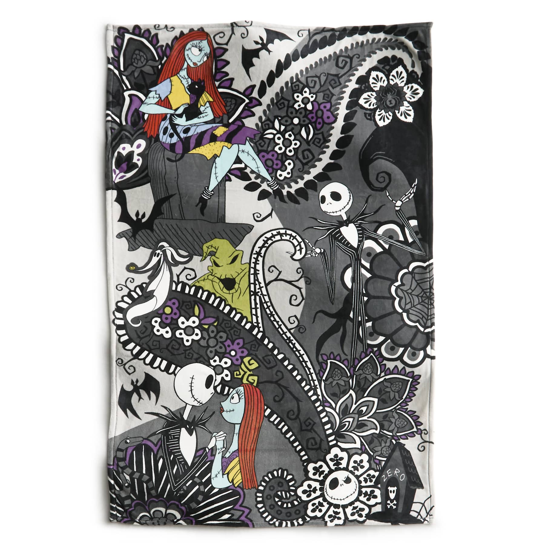 Disney Tim Burton's The Nightmare Before Christmas Plush Throw Blanket