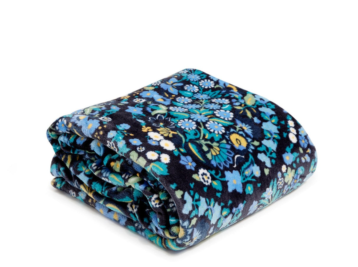 A Vera Bradley Plush Throw Blanket in their new Dreamer Paisley pattern.