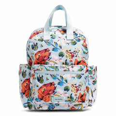 Vera Bradley ReActive Campus Totepack Sea Air Floral, front view.