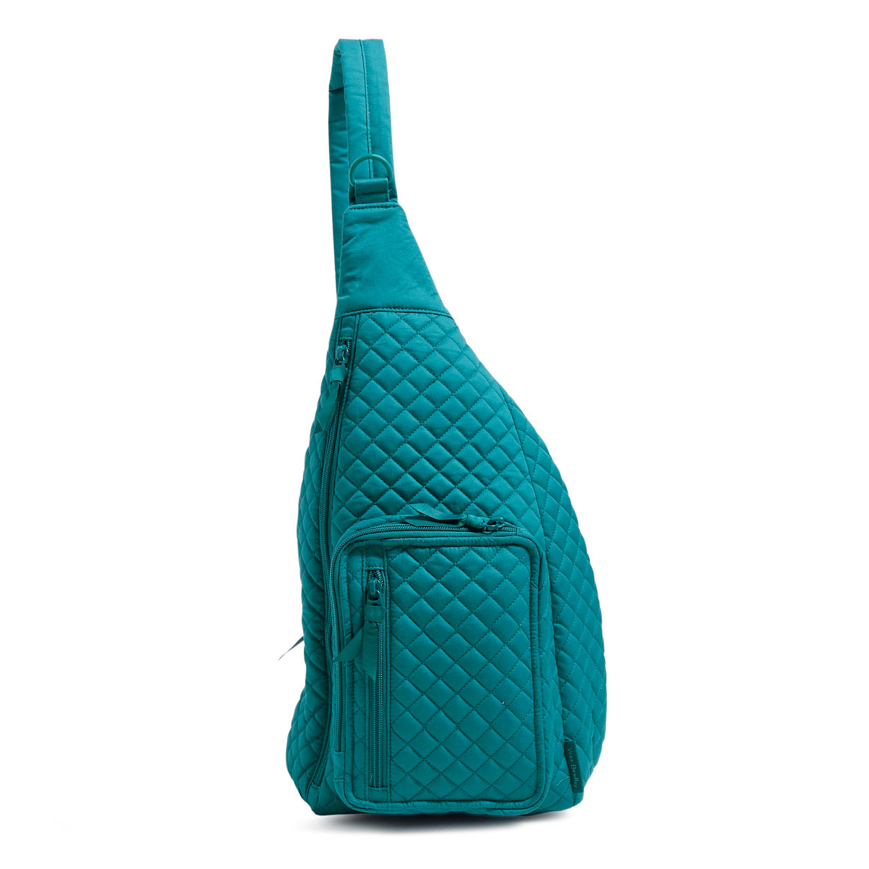A Vera Bradley Sling Backpack, in Forever Green.