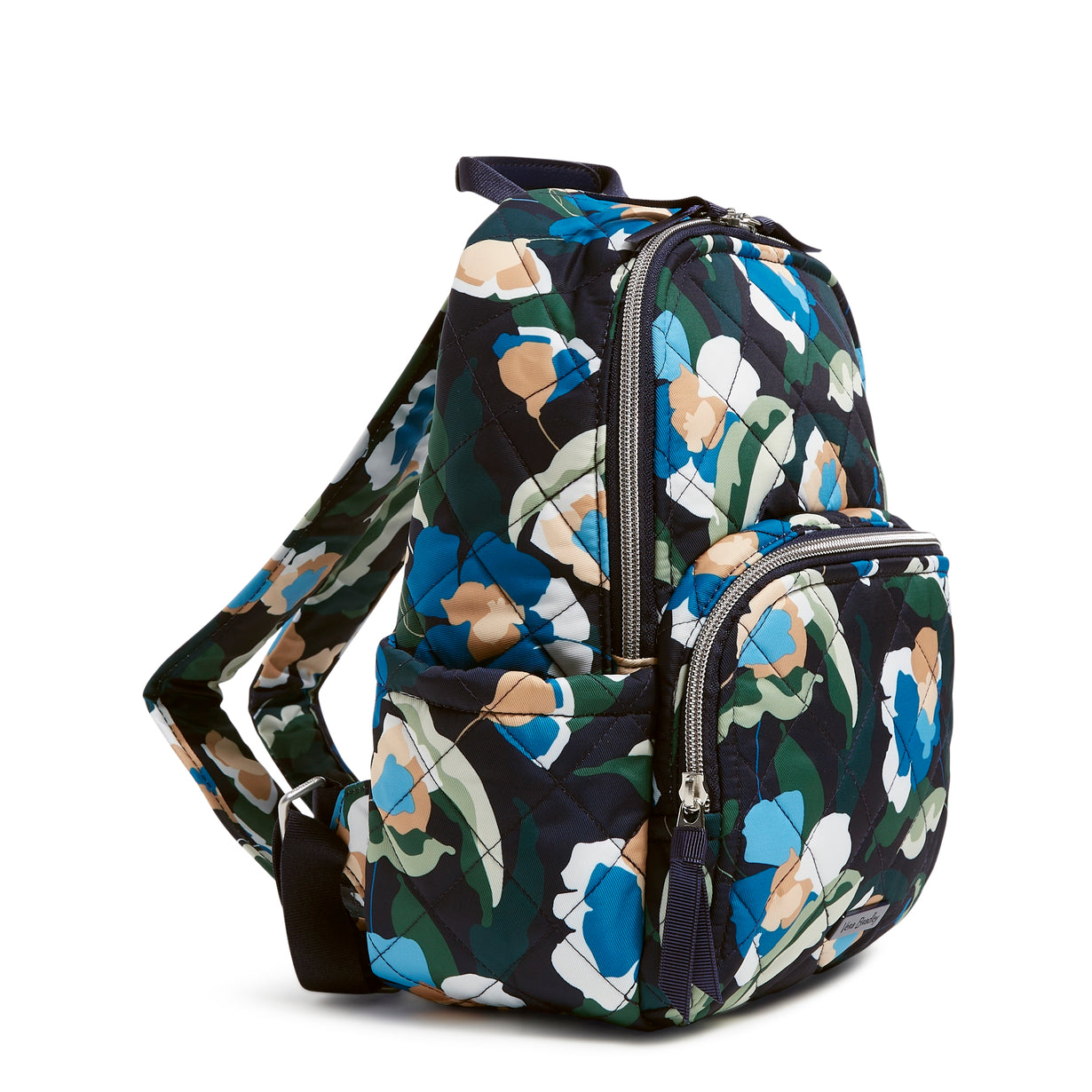 Vera Bradley Small Backpack in Immersed Blooms pattern.