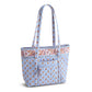 Small Original Vera Tote: Blue Leaf