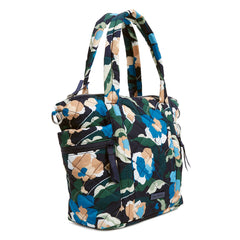 A Vera Bradley Small Multi-Strap Tote Bag in Immersed Blooms pattern.