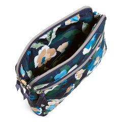 Triple Compartment Crossbody Immersed Blooms