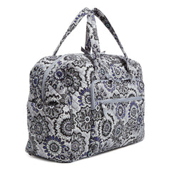 A Weekender Travel Bag in Tranquil Medallion pattern from Vera Bradley.