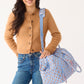 Weekender Travel Bag: Blue Leaf