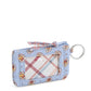 Zip ID Case: Blue Leaf