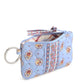 Zip ID Pouch w/Breakaway Lanyard: Blue Leaf