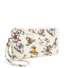 Zip Wristlet : Downhill Skiing Mickey and Friends