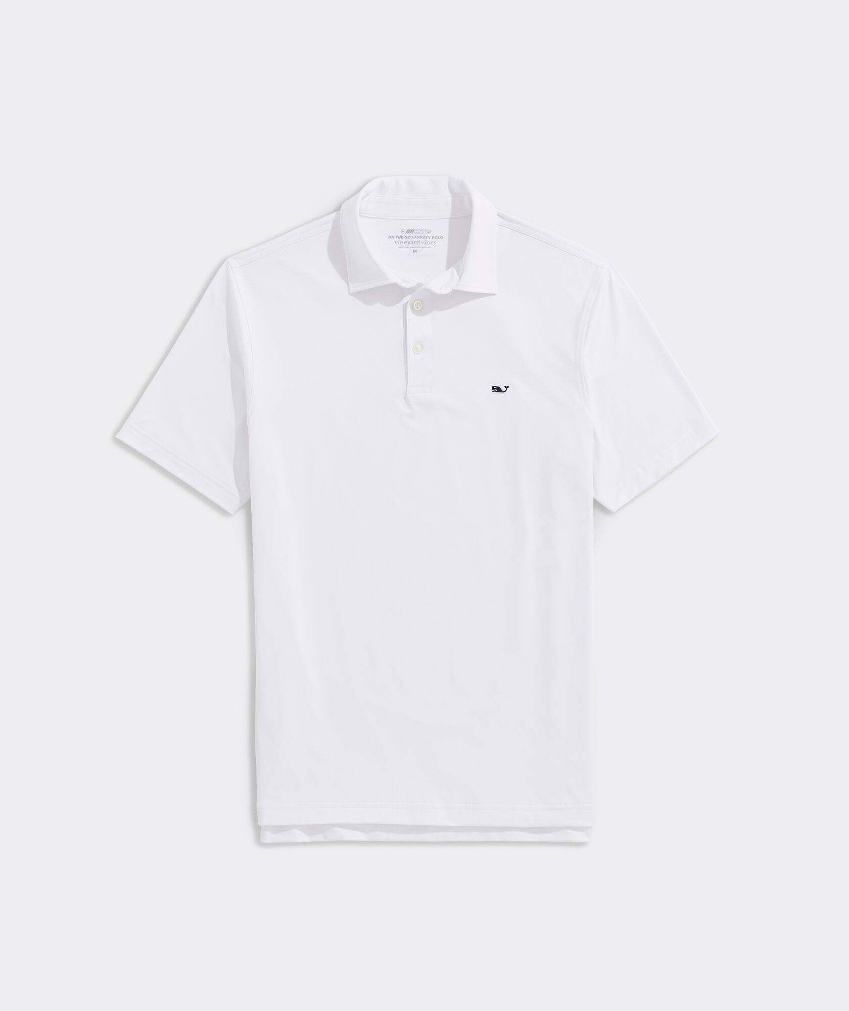 Vineyard Vines Dunmore Solid Sankaty Polo | White Cap