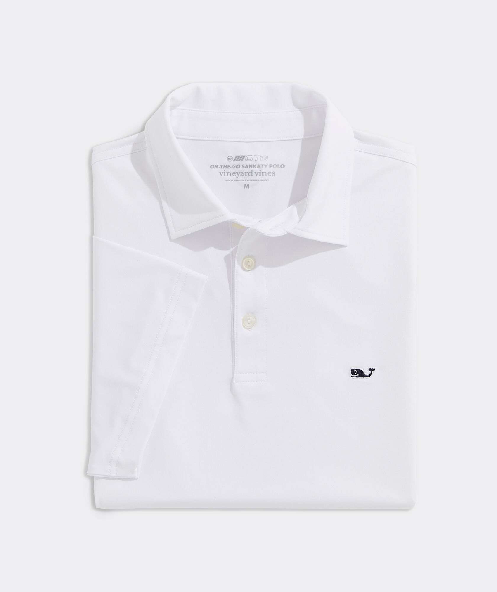 Vineyard Vines Dunmore Solid Sankaty Polo | White Cap