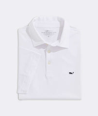 Vineyard Vines Dunmore Solid Sankaty Polo | White Cap