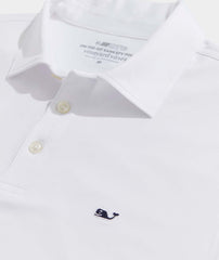Vineyard Vines Dunmore Solid Sankaty Polo | White Cap