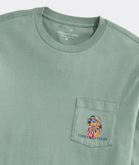 Americadog Short Sleeve Pocket Tee