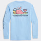 Easter Whale Long Sleeve Pocket Tee