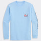 Easter Whale Long Sleeve Pocket Tee