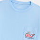 Easter Whale Long Sleeve Pocket Tee