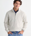 Garment Dye Beach Waffle Quarter Zip Sweater
