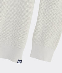 Garment Dye Beach Waffle Quarter Zip Sweater