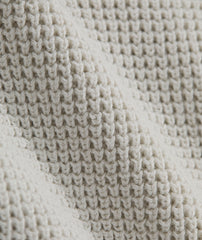 Garment Dye Beach Waffle Quarter Zip Sweater