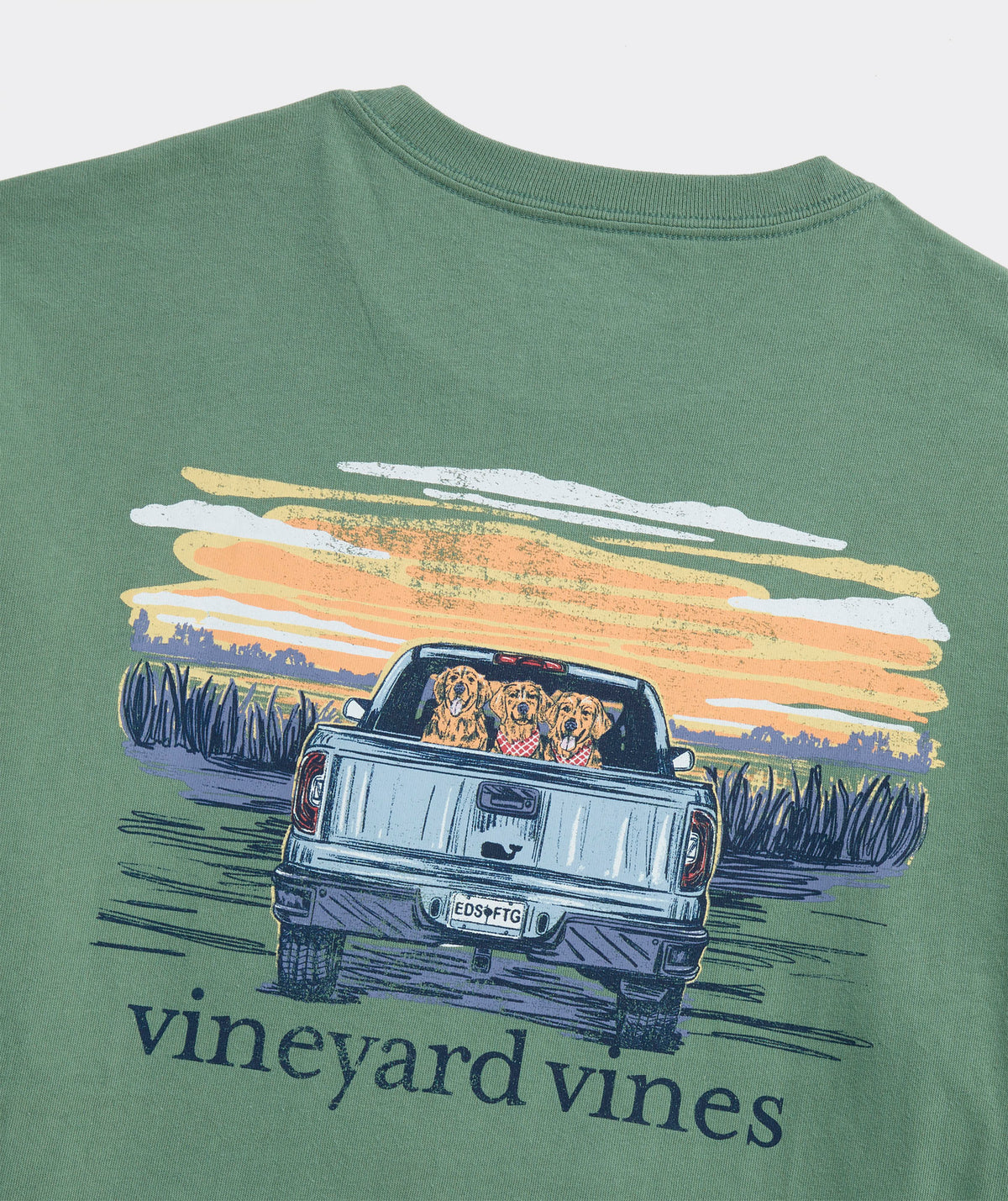 Pickup Truck Marsh Dogs Long Sleeve Tee