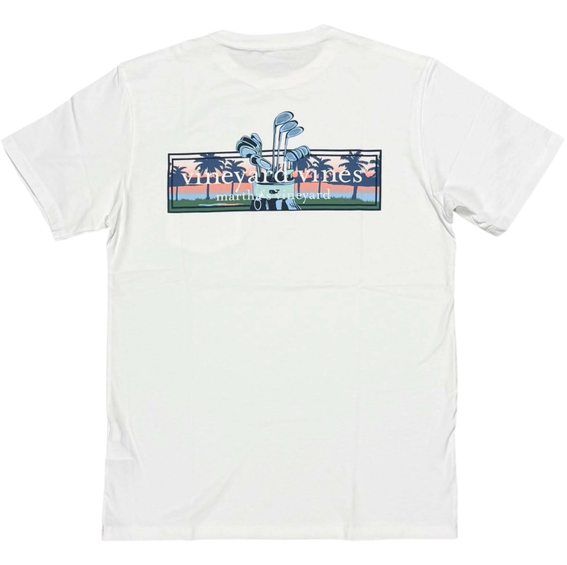 Sunset Golf Logo Box Short Sleeve Tee