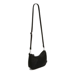 Frannie Crescent Crossbody Halo Quil Black