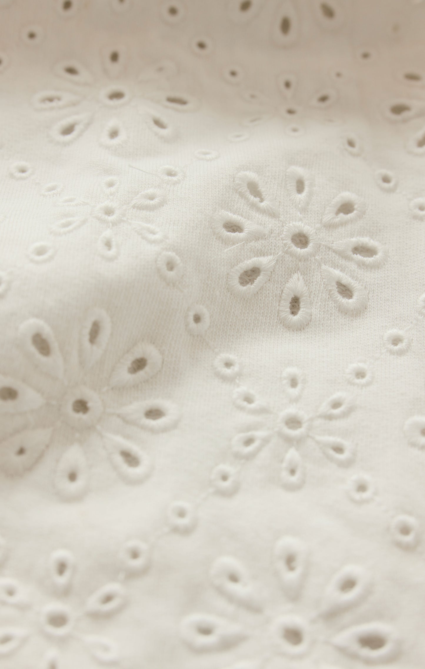 Mosaic Knit Eyelet Sweatshirt