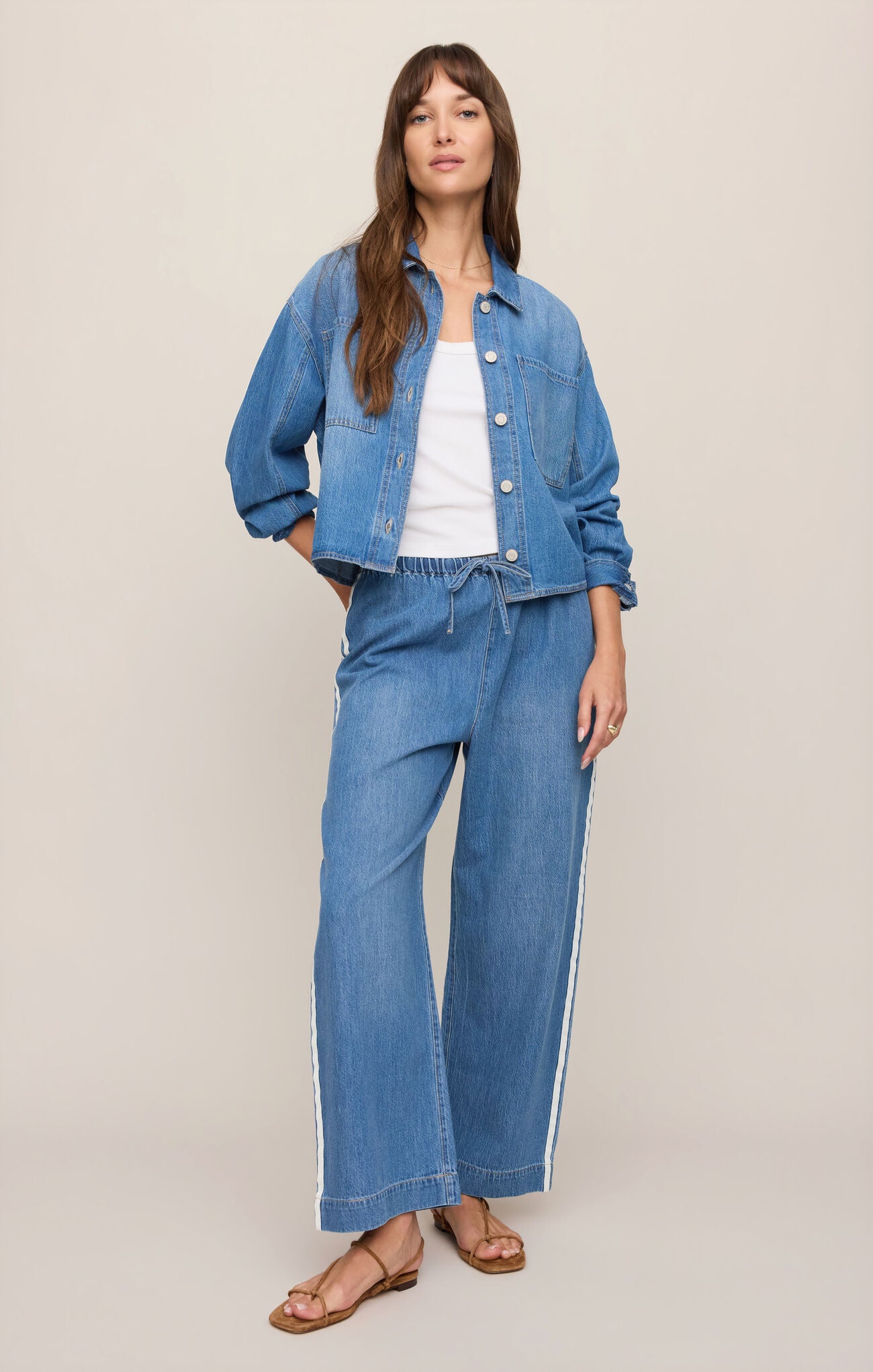 The Sidelines Denim Track Pant