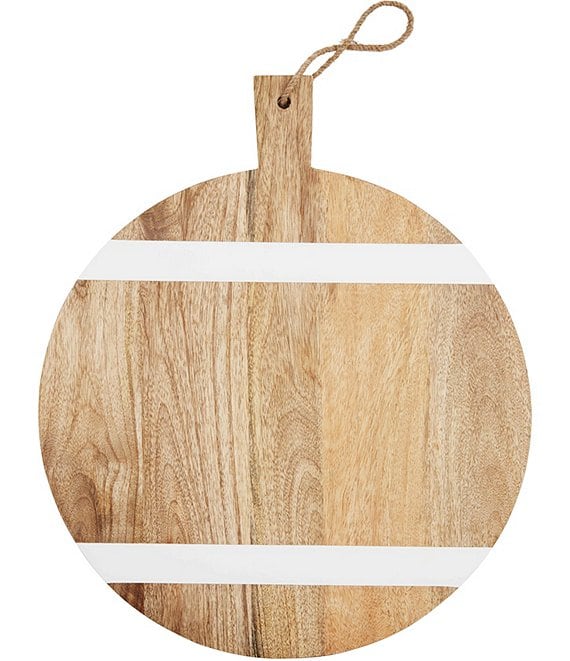 Mud Pie Wood Strap Lazy Susan