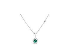 Stia May Birthstone Necklace Silver