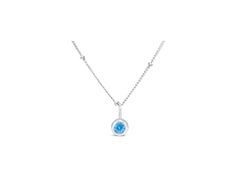 Stia December Birthstone Necklace Silver