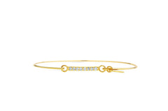 Stia Pave Icon Bracelet Bar Gold
