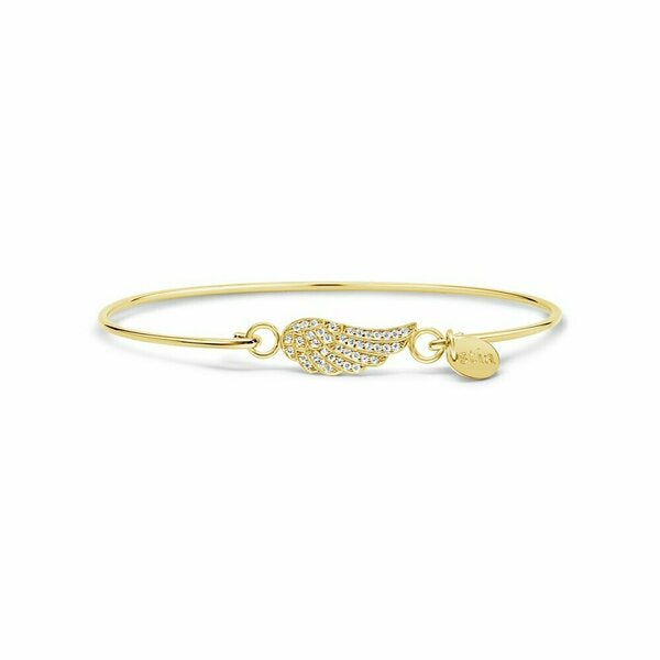 Stia Pave Icon Bracelet Pave Wing Gold