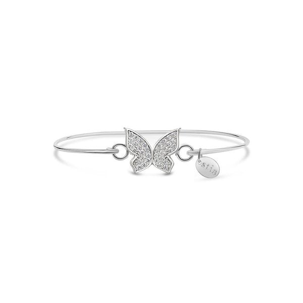 Stia Spread Your Wings Butterfly Bracelet Silver