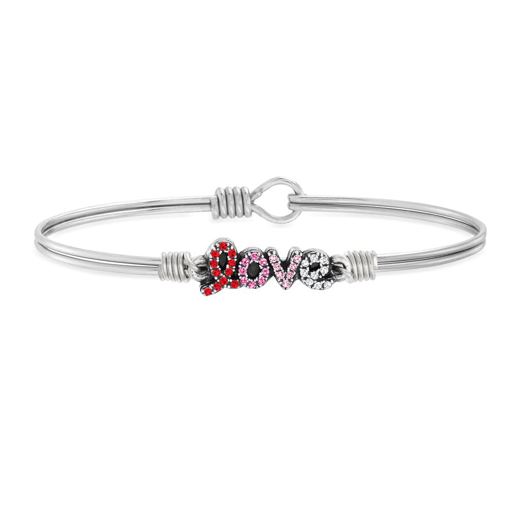 Love Bangle Bracelet in Scarlet Ombre Petite