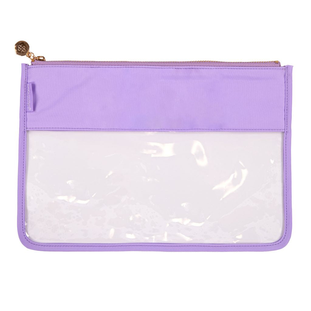 Simply Southern - Purple Preppy Plain Clear Zip Bag