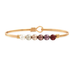 Luca and Danni Crystal Peral Bangle Bracelet in Fall Ombre