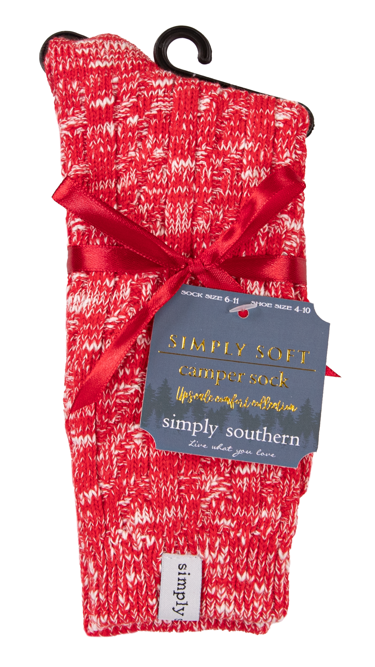 Simply Southern Soft Socks Heather Red