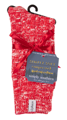 Simply Southern Soft Socks Heather Red