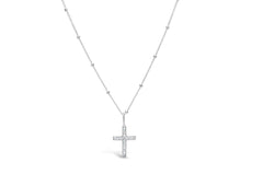 Stia Charm & Chain Necklace Cross Silver