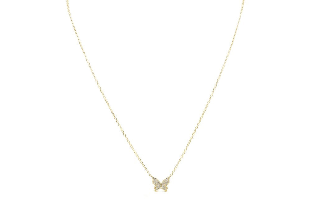 Stia Spread Your Wings Butterfly Necklace - Gold