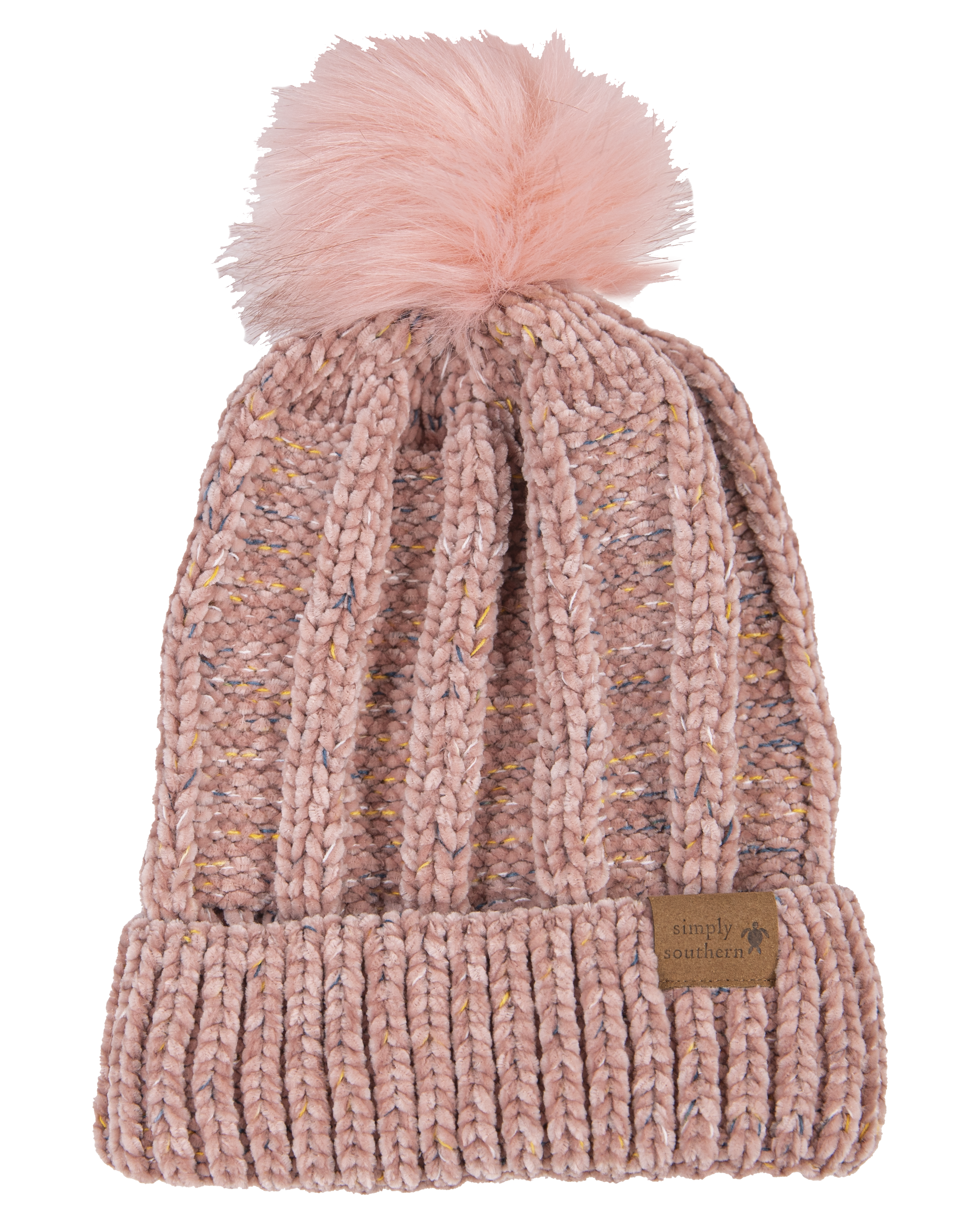 Simply Southern Women's Chenille Beanie - Pink