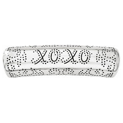 Punch Silver Xoxo Long Bead Front View