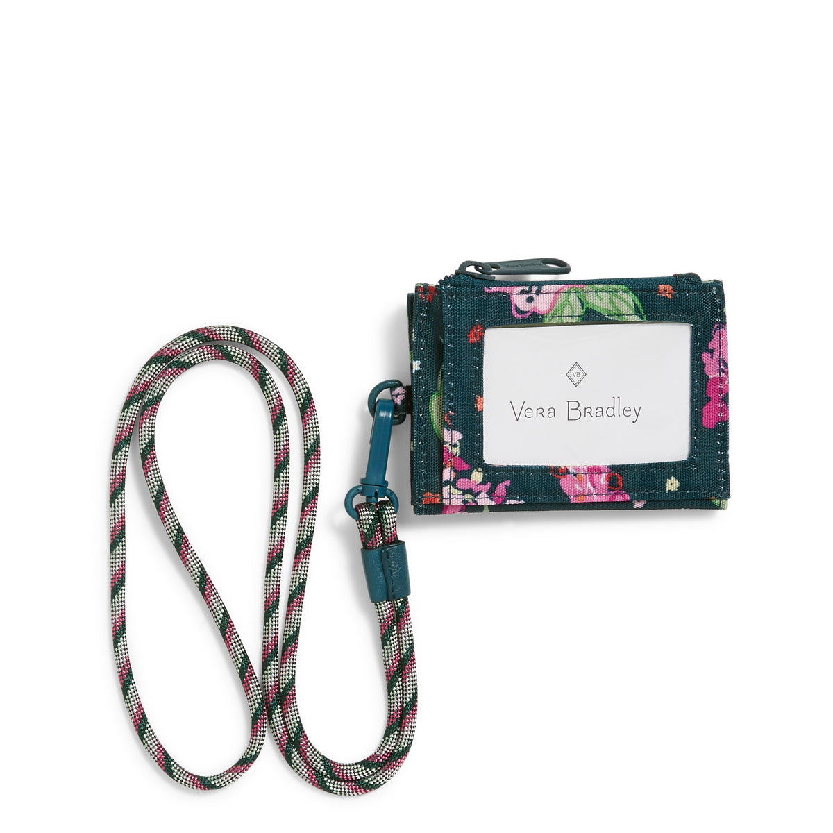 ReActive RFID Lanyard Card Case Hope Blooms Teal