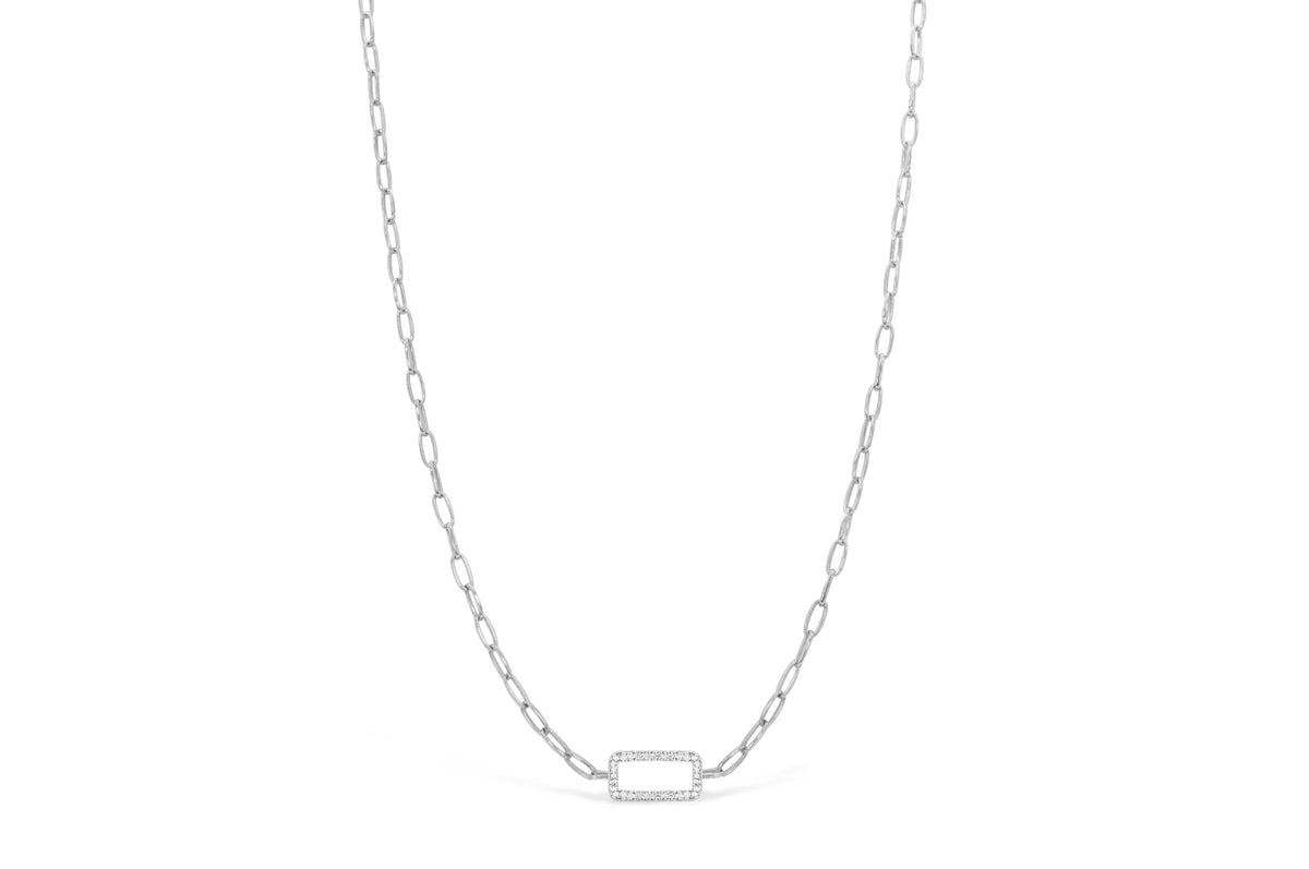 Stia Linked Forever Necklace Silver