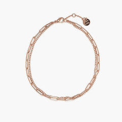 Double Chain Anklet Rose Gold 