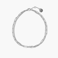 Double Chain Anklet Silver 